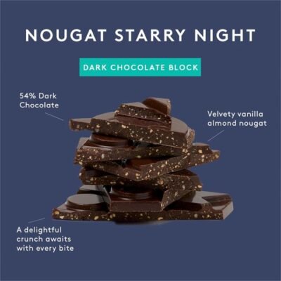 Koko Black Nougat Starry Night | Dark Chocolate Block