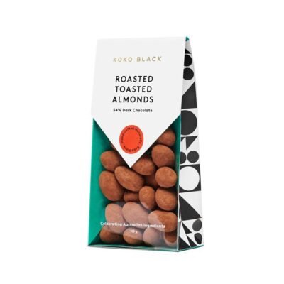 Koko Black Roasted Toasted Almonds 100g | Dark Chocolate