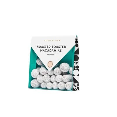 Koko Black Roasted Toasted Macadamias 200g | Milk Chocolate