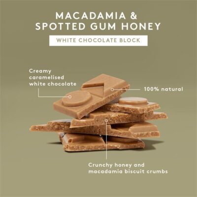 Koko Black Macadamia & Spotted Gum Honey | Caramelised White Chocolate Block