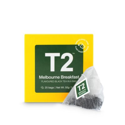 T2 Melbourne Breakfast Tea Bag Cube 25 pack