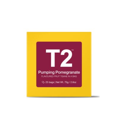 T2 Pumping Pomegranate Tea Bag Cube 25 pack