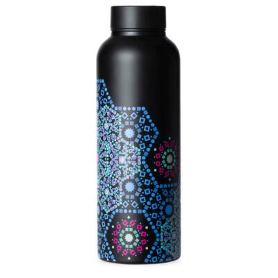 T2 T2 Stainless Steel Flask Moroccan Tealeidoscope Black