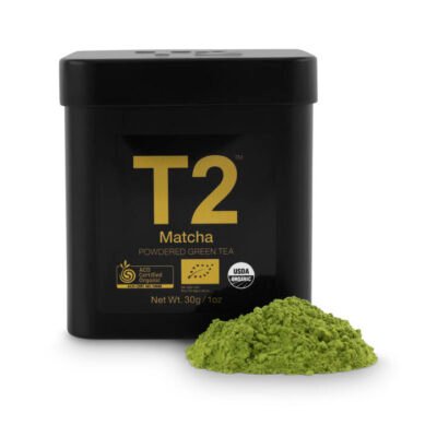 T2 100% Certified Organic Matcha Powder Tin 30g