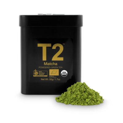 T2 100% Certified Organic Matcha Powder Tin 50g