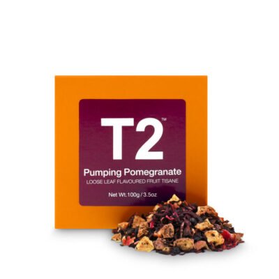T2 Pumping Pomegranate Loose Leaf Cube 100g