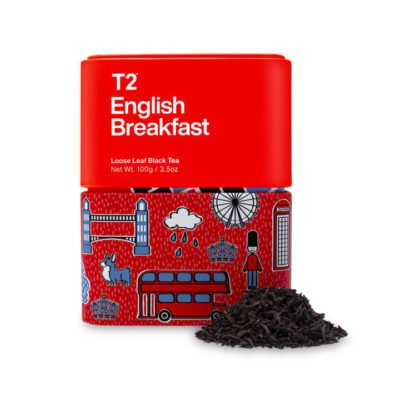 T2 English Breakfast Loose Leaf Icon Tin 100g