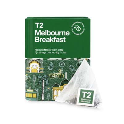T2 Melbourne Breakfast Tea Bag Icon Tin 25 pack