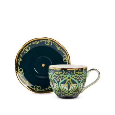T2 Toulouse Generous Cup & Saucer Midnight