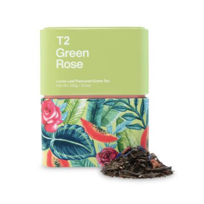 T2 Green Rose Loose Leaf Icon Tin 100g