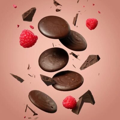 Koko Black Raspberry Burst Dotties 100g | Dark Chocolate