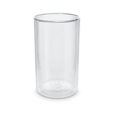 T2 Tea Now Ribbed Tumbler Clear Tall